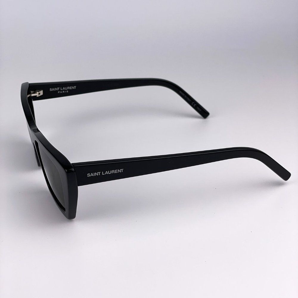 Saint Laurent SL276 MICA 001 Sunglasses Black Grey Cat Eye Women - Picture 5 of 9